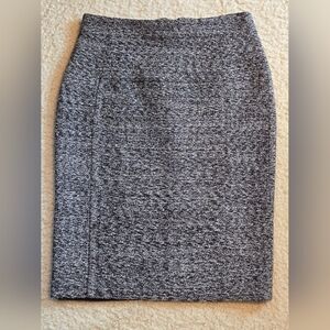 Burberry Tweed Wool Blend Pencil Skirt